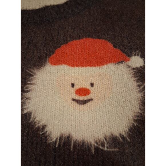 Wool & Cotton Santa Claus Women's size XL Oversized Grungecore Slouchy Sweater - Picture 6 of 7